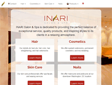 Tablet Screenshot of inarisalon.com